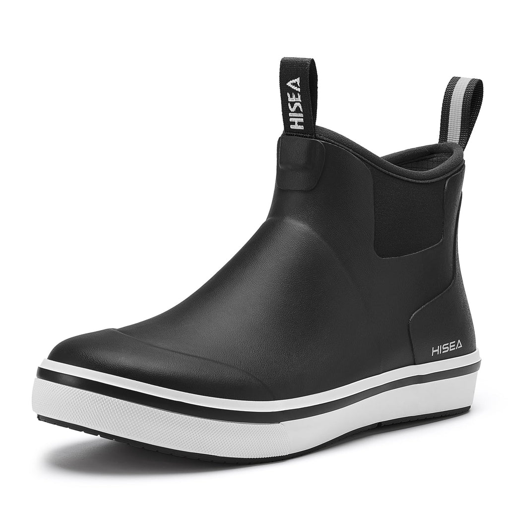 Men's Waterproof Rubber Neoprene Ankle Deck Boots R5350