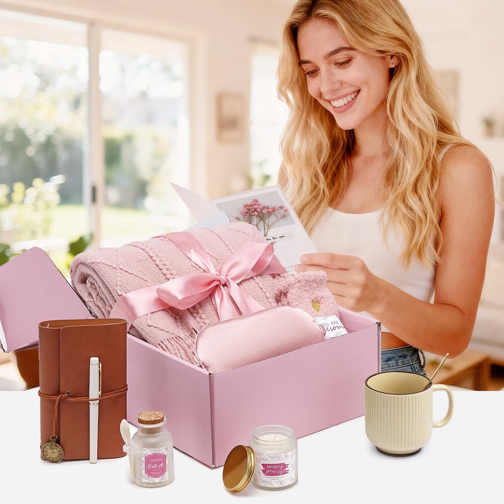 Pink Self Care Gift Basket Z60537