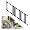 36 in. x 8 ft. Matte Black Aluminum Stair Railing Kit I18930