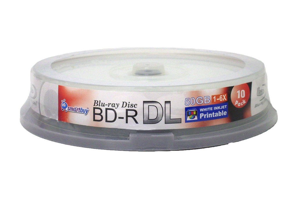 50gb 6X Blu-ray Bd-r Dl White Inkjet Hub Printable Disc (10-Disc) J155