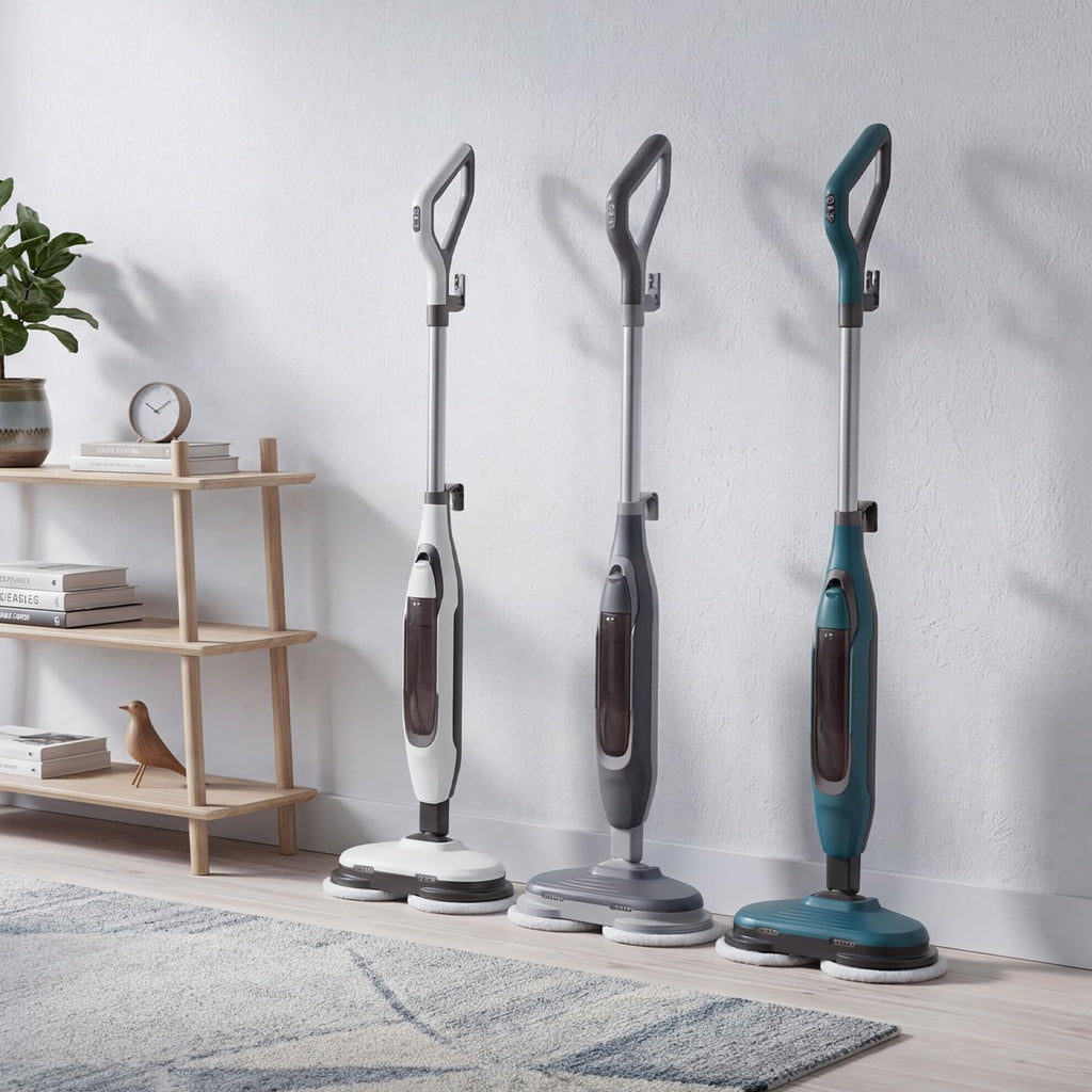 Spin Scrubbing Steam Mop, 4 Adjustable Steam Modes, Swivel Steering V508886