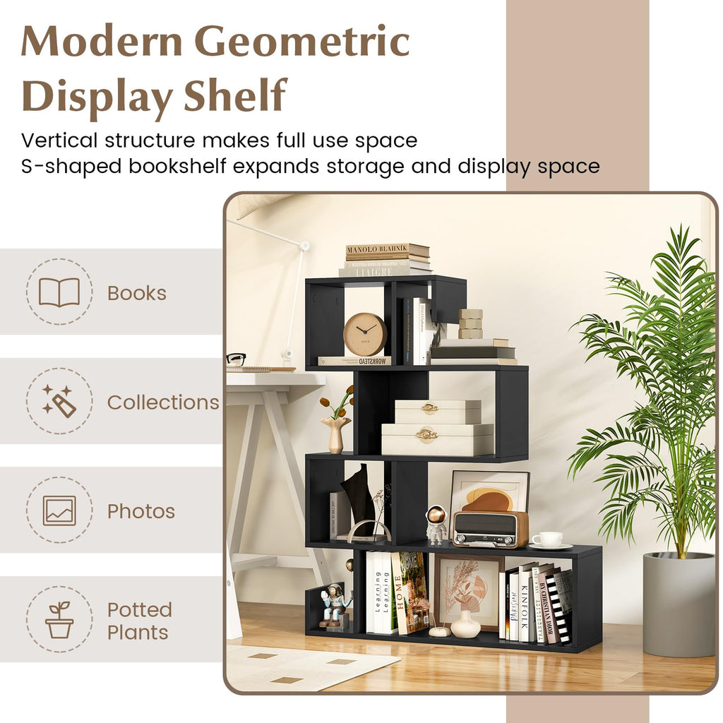 5-Tier Geometric Bookshelf E850