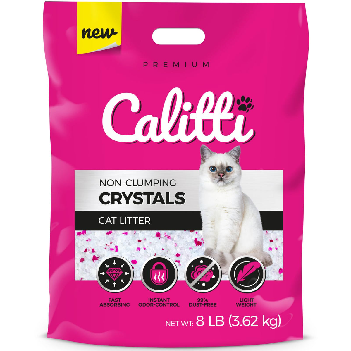 Unscented Dust Free Silica Gel Cat Litter 8 lb Bag L611