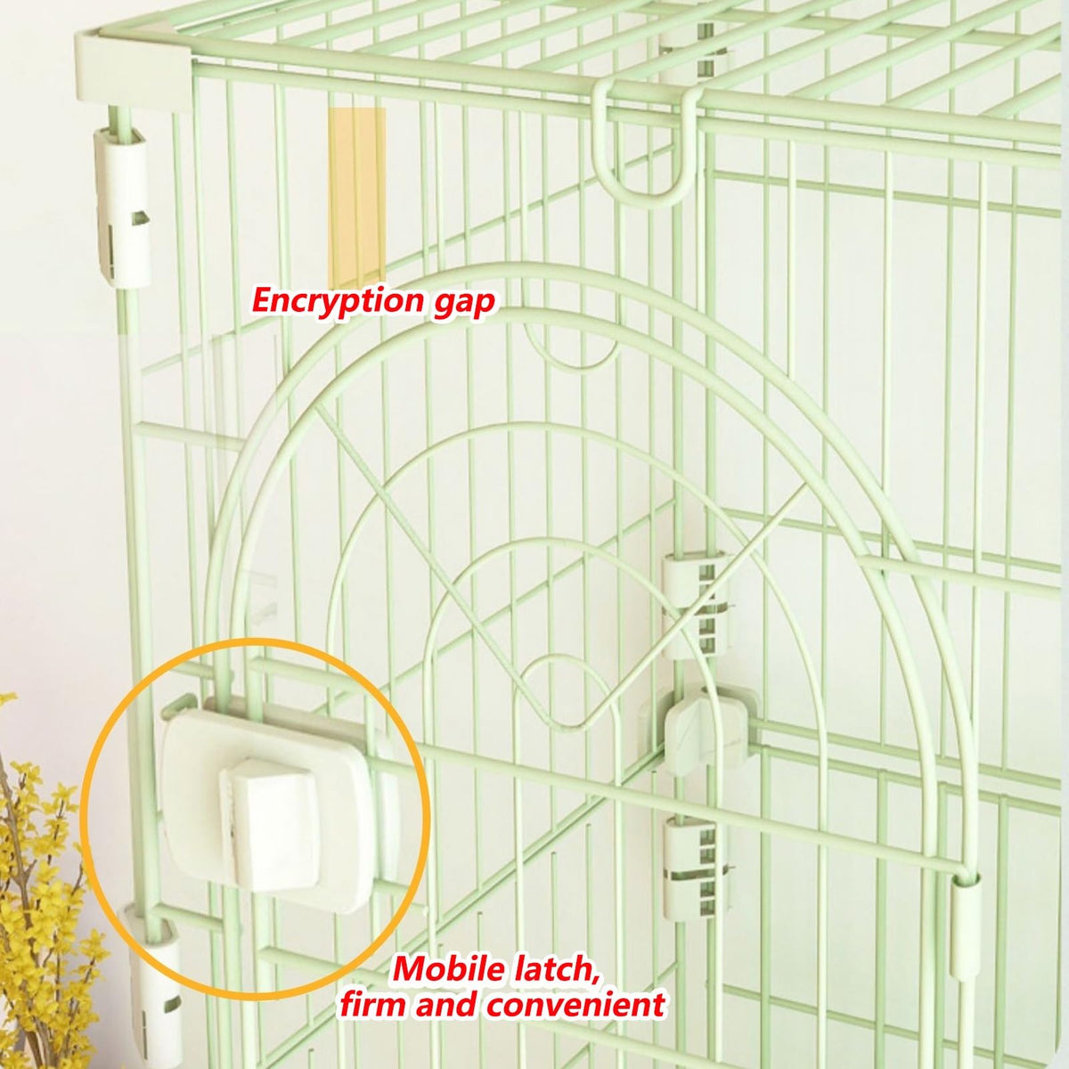 3/4-Tier Wire Cat Cage Playpen Kennel with Hammock H418