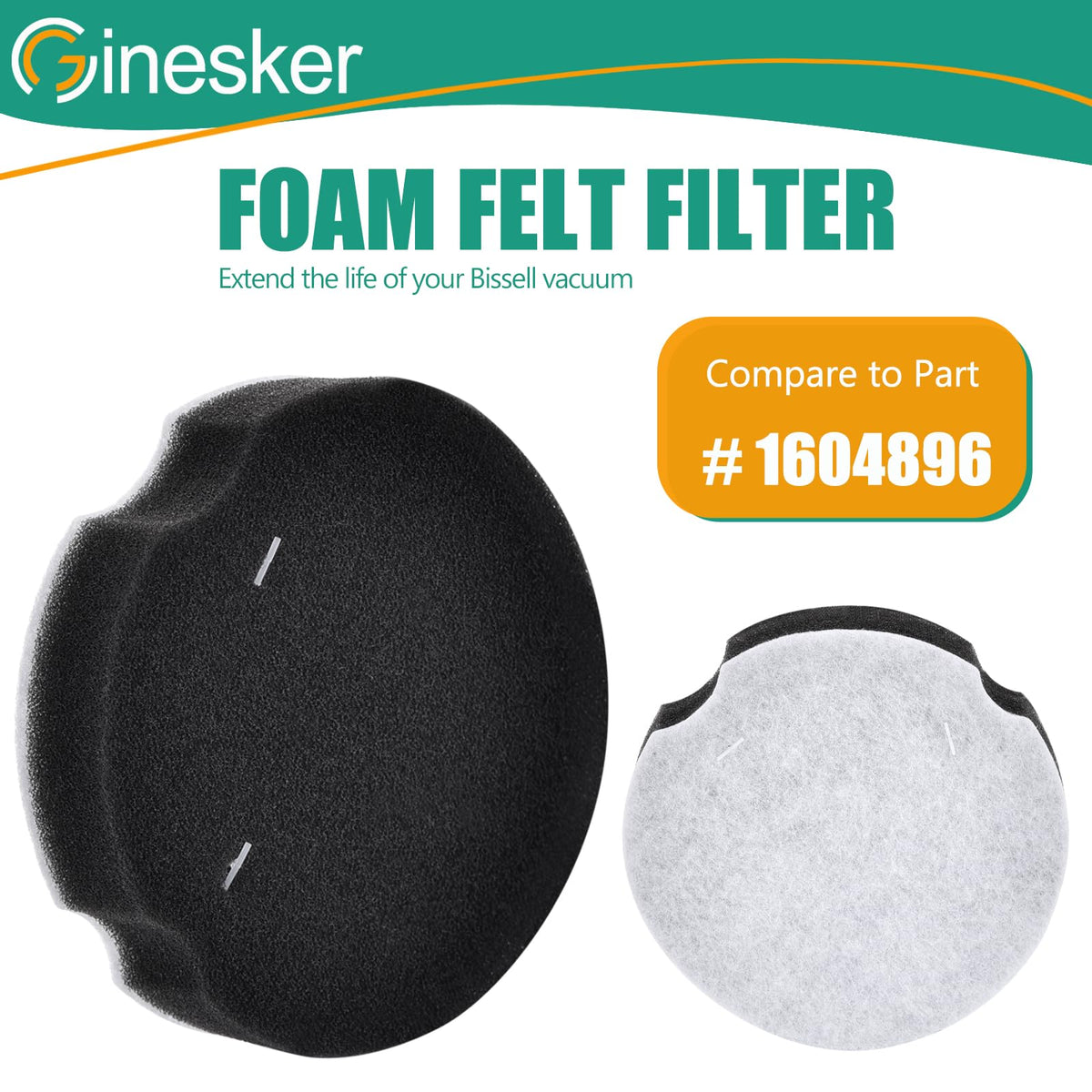 4 Pack Replacement Filters for Upright Vacuum Cleaner S6931