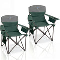 Oversized 2 Pack Heavy Duty Padded Camping Chair with Cooler Bag Y207