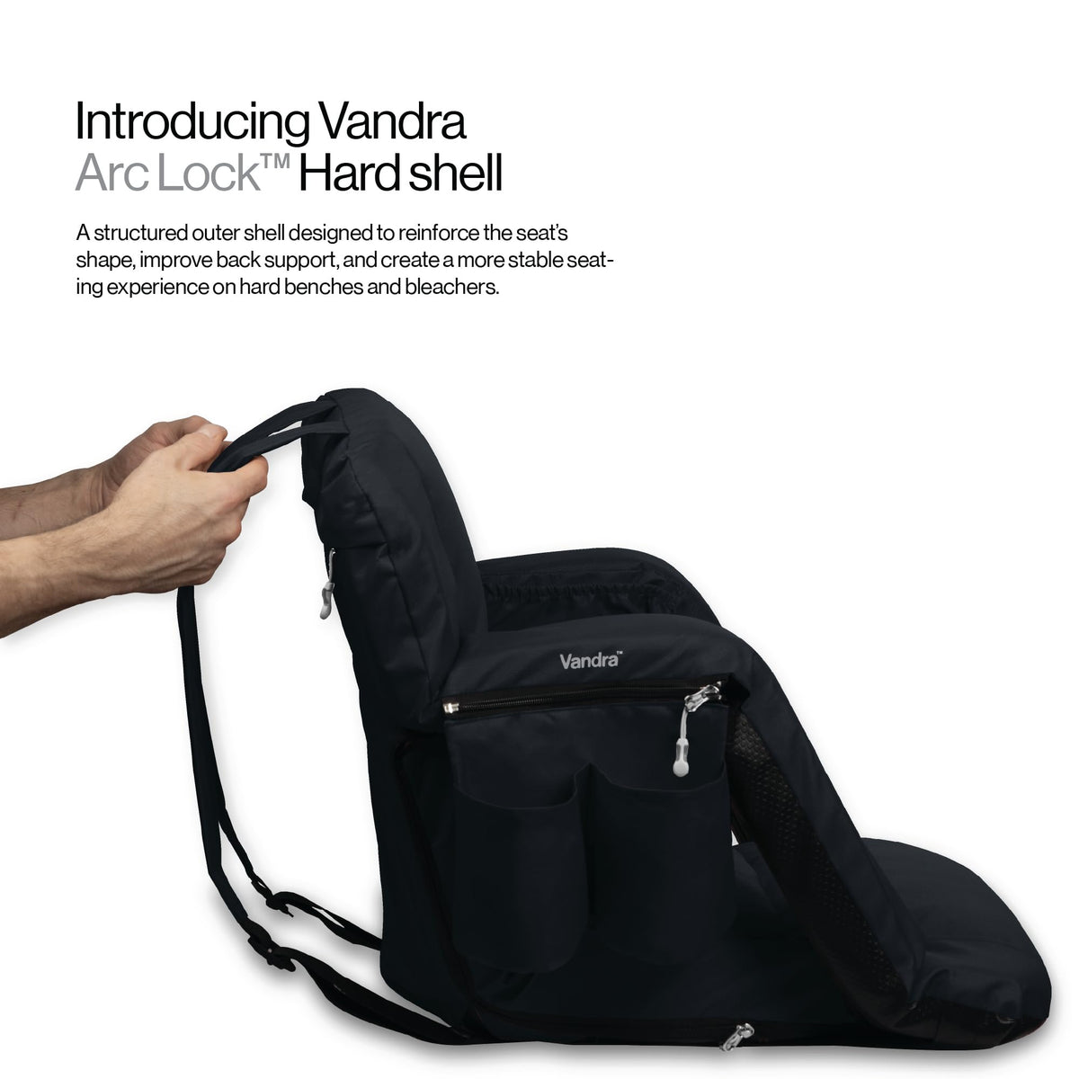 Wide Padded Bleacher Chair with Back Support X154653