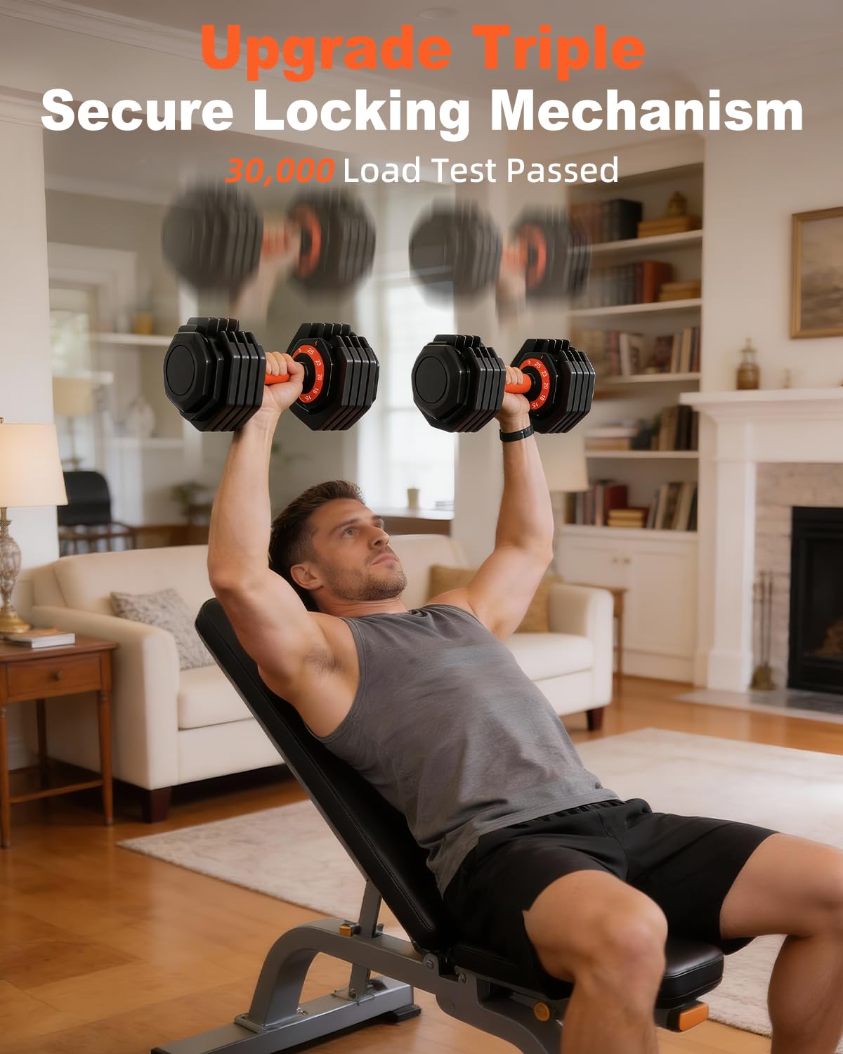 Adjustable Dumbbell Set 25lb/50lb F918109