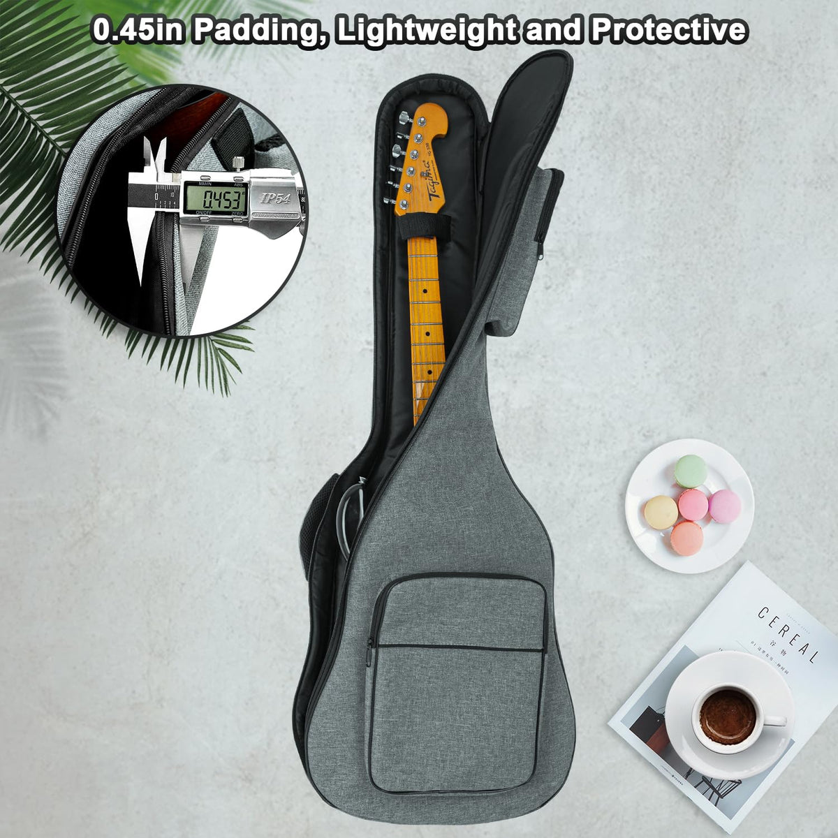 Padded Electric Guitar Gig Bag with Neck Strap W1222
