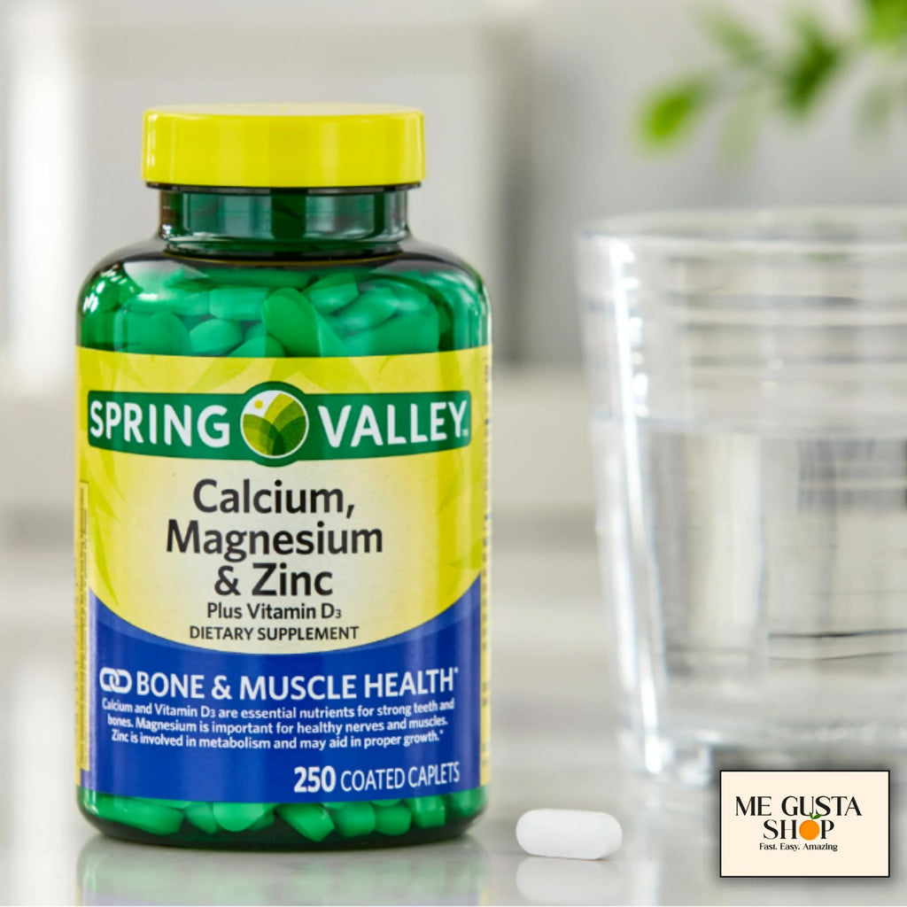 Calcium Magnesium Zinc Plus Vitamin D3 Caplets 500 Count E4245
