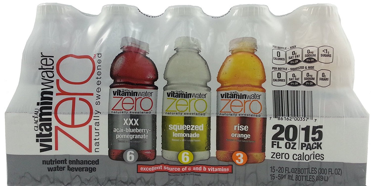 Vitamin Water Zero Variety Pack 15/20 Oz Btls I615721