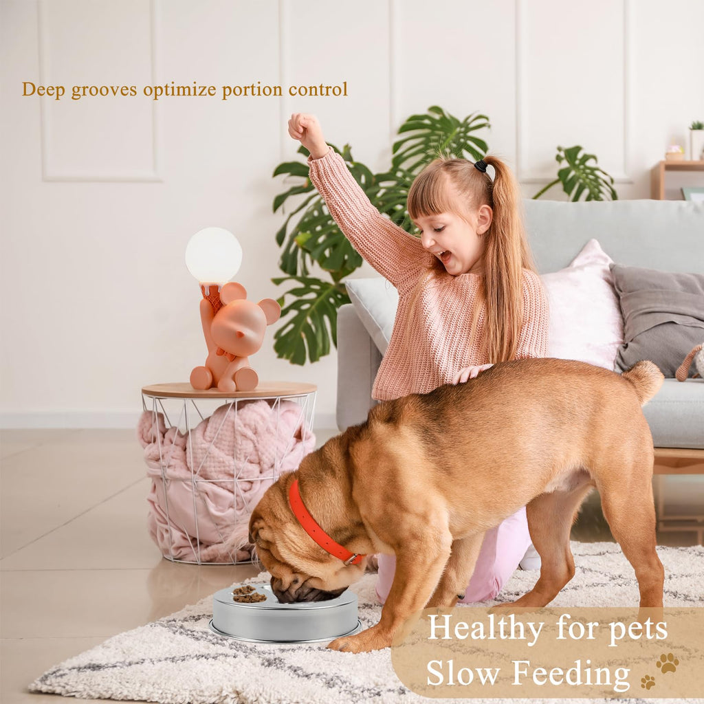 Stainless Steel Slow Feeder Dog Bowls F799