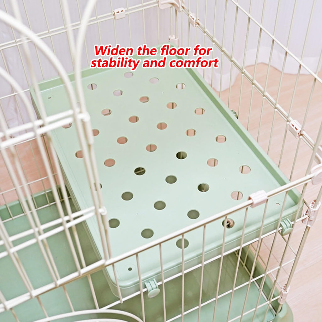3/4-Tier Wire Cat Cage Playpen Kennel with Hammock H418