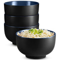 Ceramic Japanese Noodle Bowl Set, 34 oz, Set of 4 J714