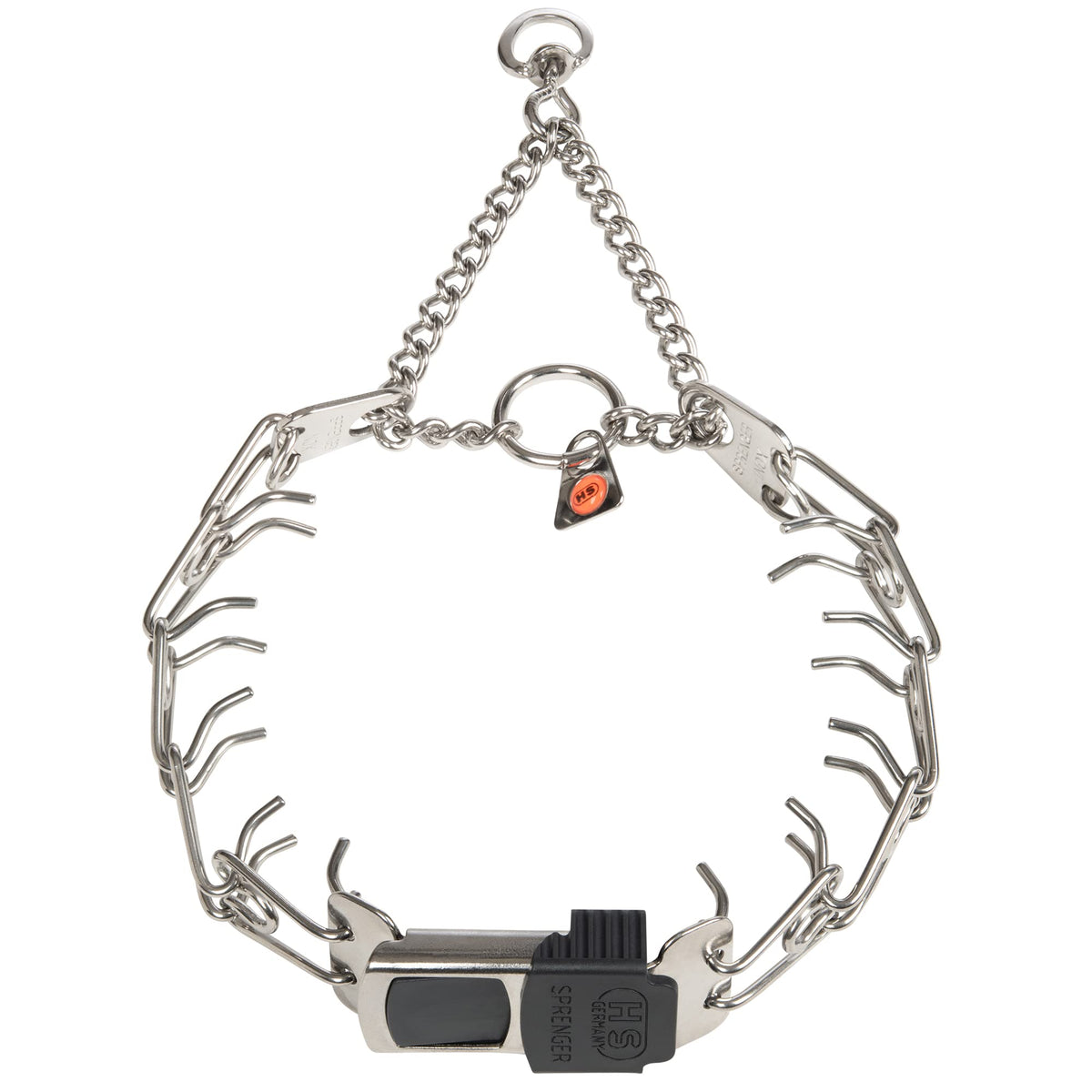 Adjustable Stainless Steel Prong Collar with Quick Release Buckle Y7385