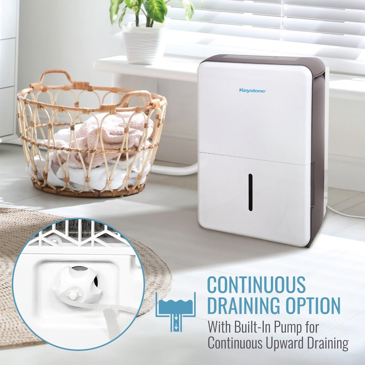 50-Pint Dehumidifier with Built-in Pump U565