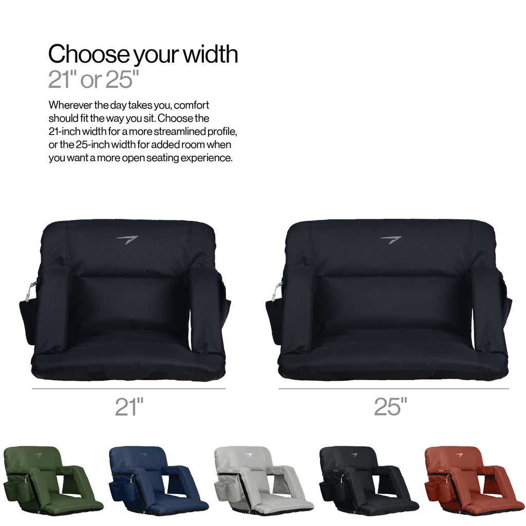 Wide Padded Bleacher Chair with Back Support X154653
