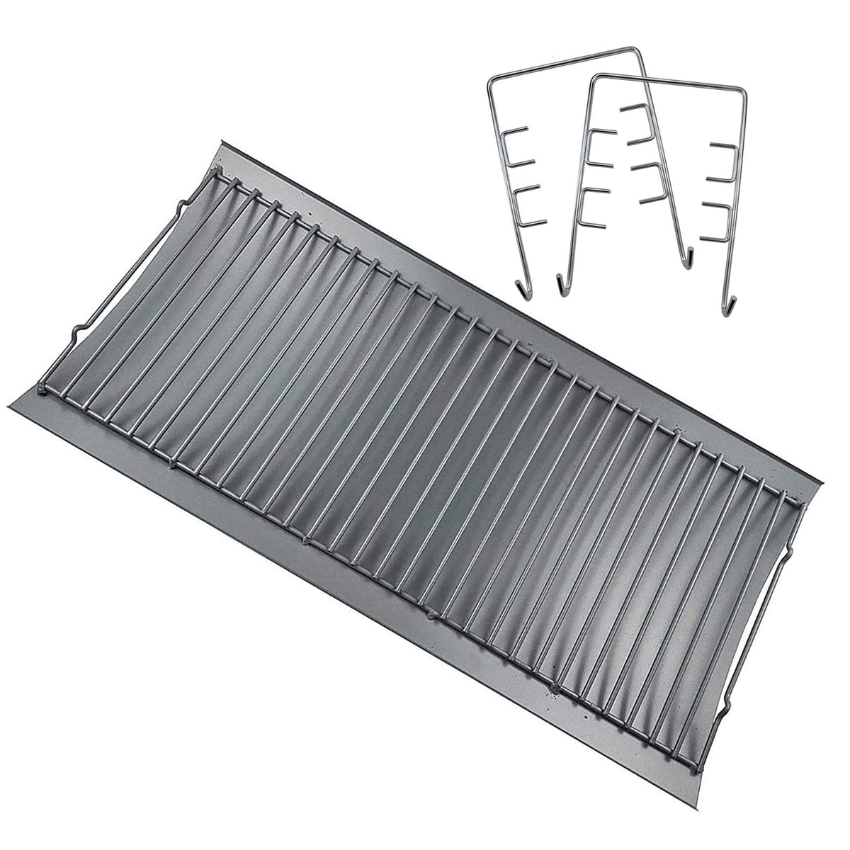27 Inch Ash Pan Replacement Parts with 2pcs Fire Grate Hanger Set W361