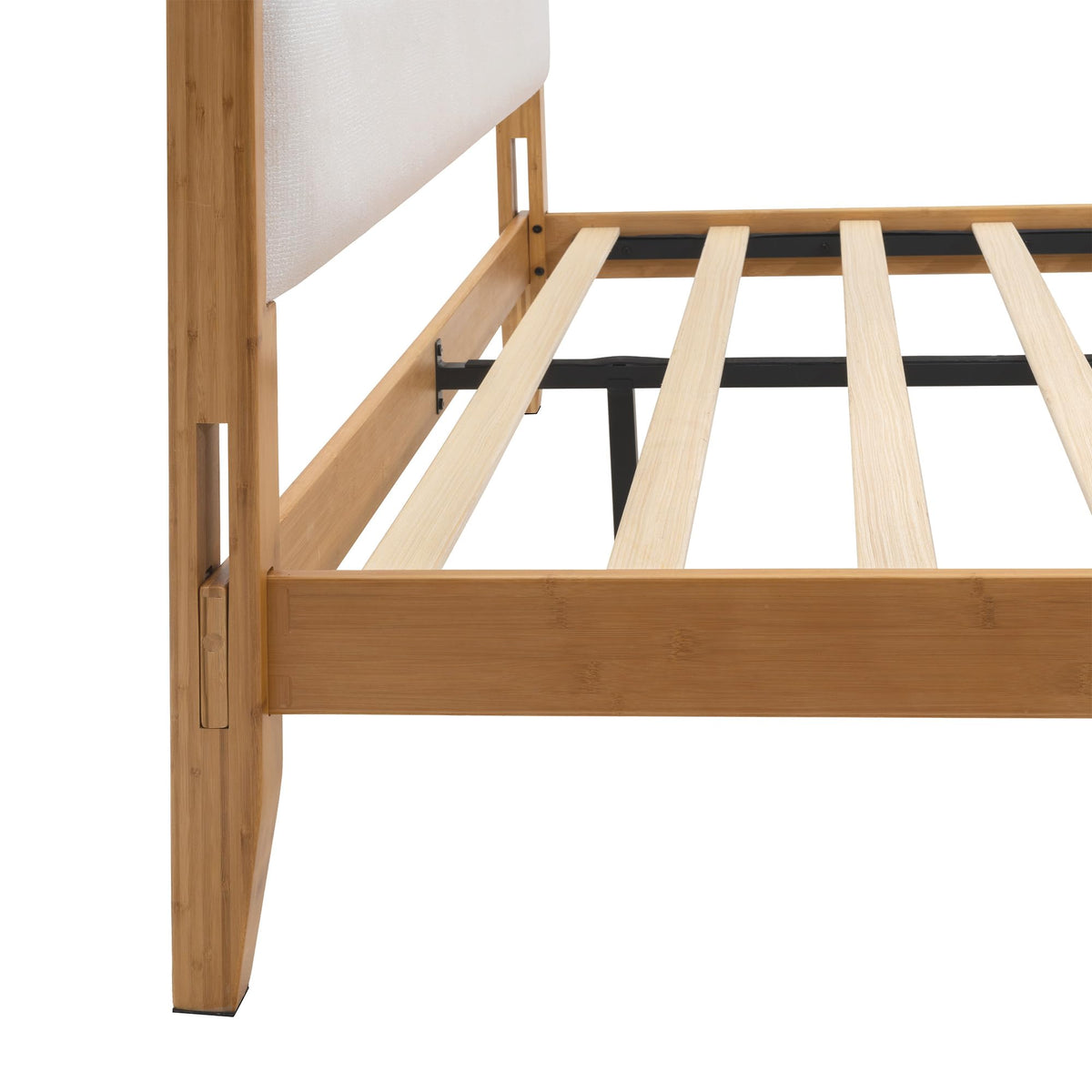 Solid Bamboo Queen Size Bed Frame with Headboard T88633