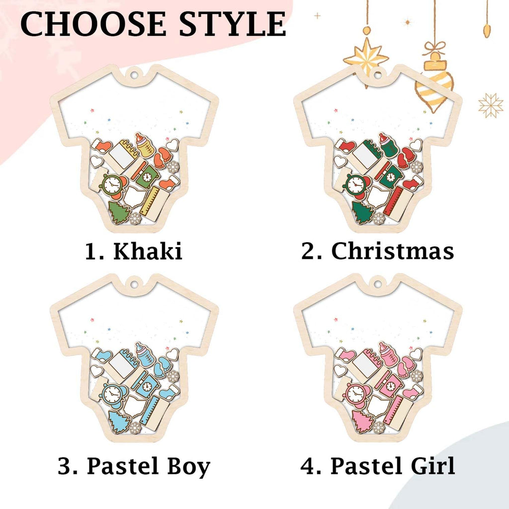 Baby's First Christmas Ornament 2026 Acrylic Wooden 5" H339929