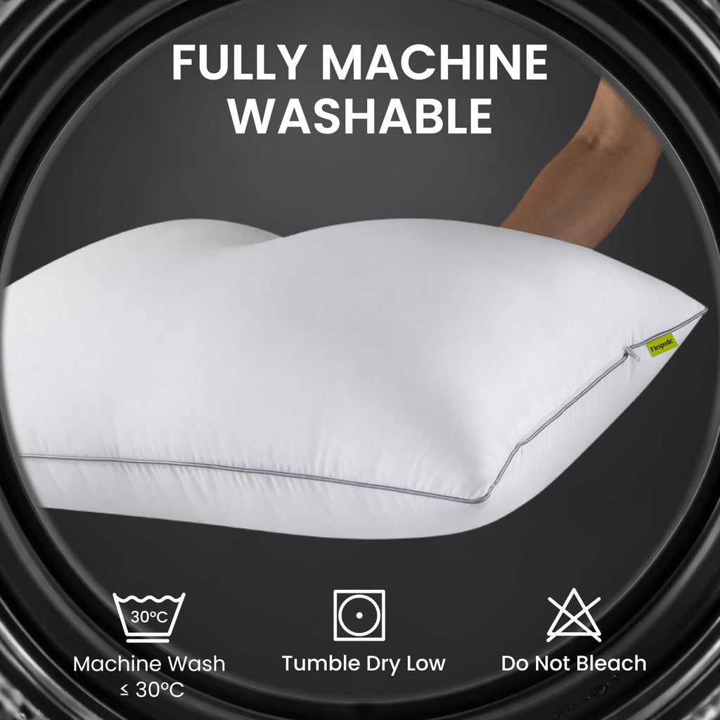 King Size Set of 2 Firm Bed Pillows R20435