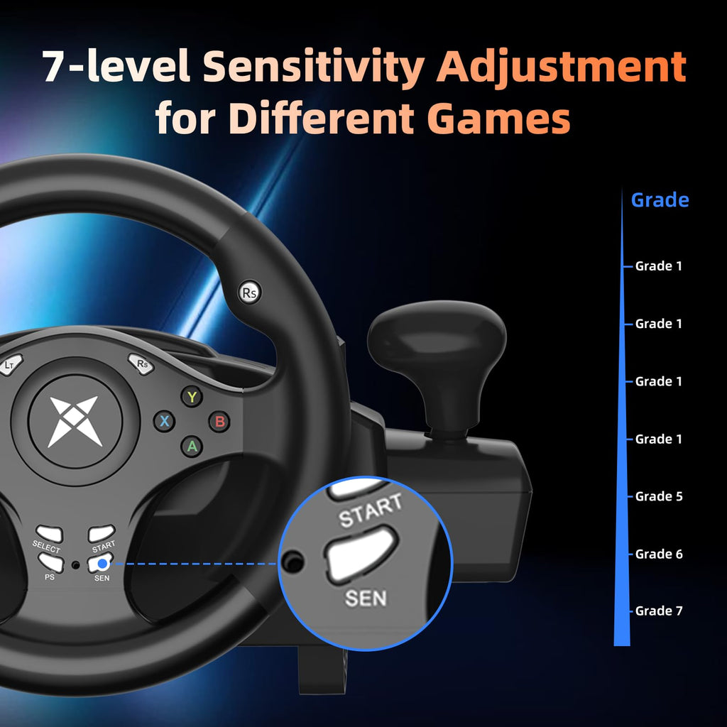 Gaming Steering Wheel with Pedals E510687