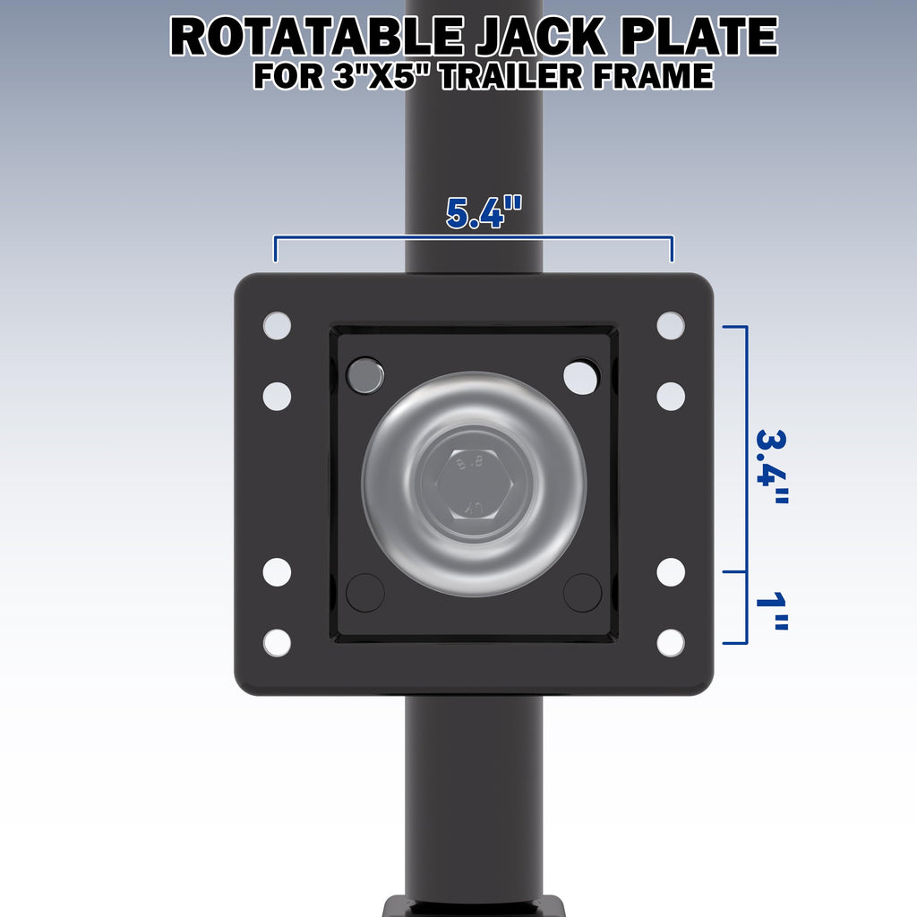 Boat Trailer Jack with Wheel, 10" Lift F287934