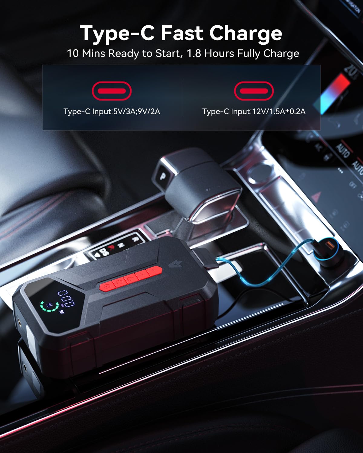4000A Jump Starter with 150PSI Air Compressor Y446