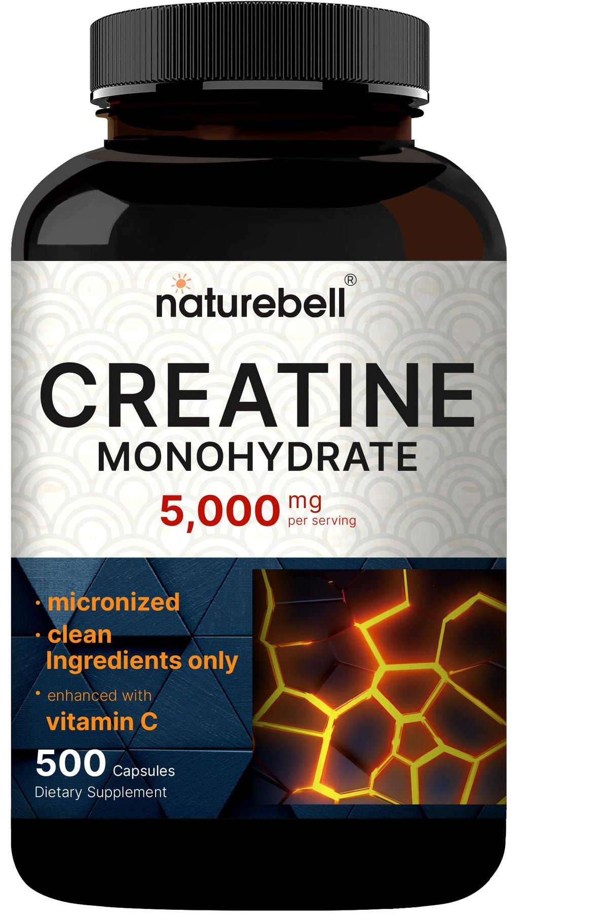 Micronized Unflavored Creatine Monohydrate Capsules 5,000mg 500 Count Z342339