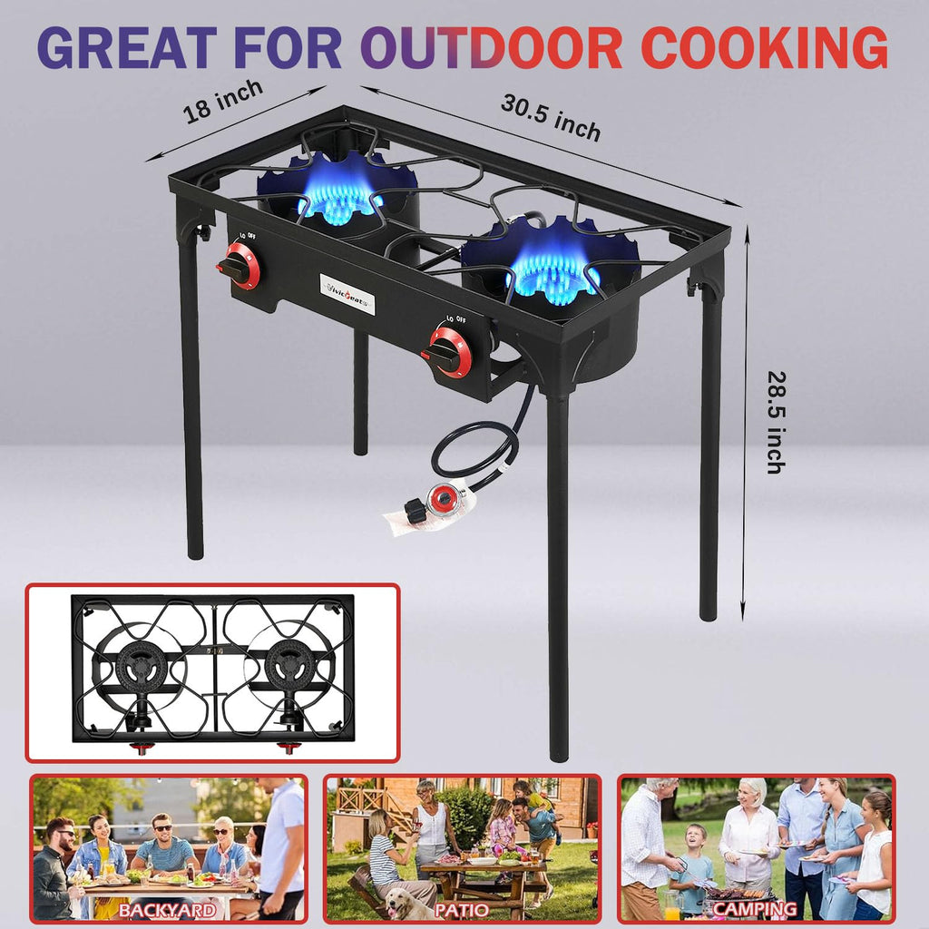 2 Burner Portable Propane Gas Grill X9017