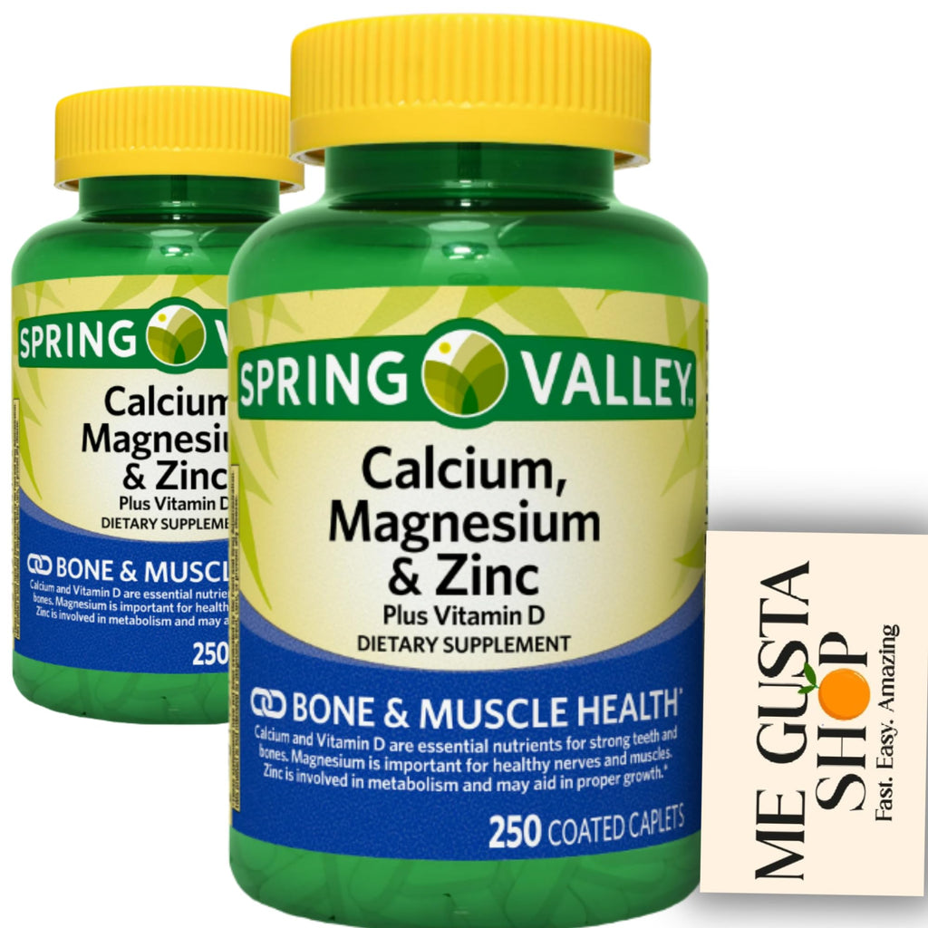 Calcium Magnesium Zinc Plus Vitamin D3 Caplets 500 Count E4245