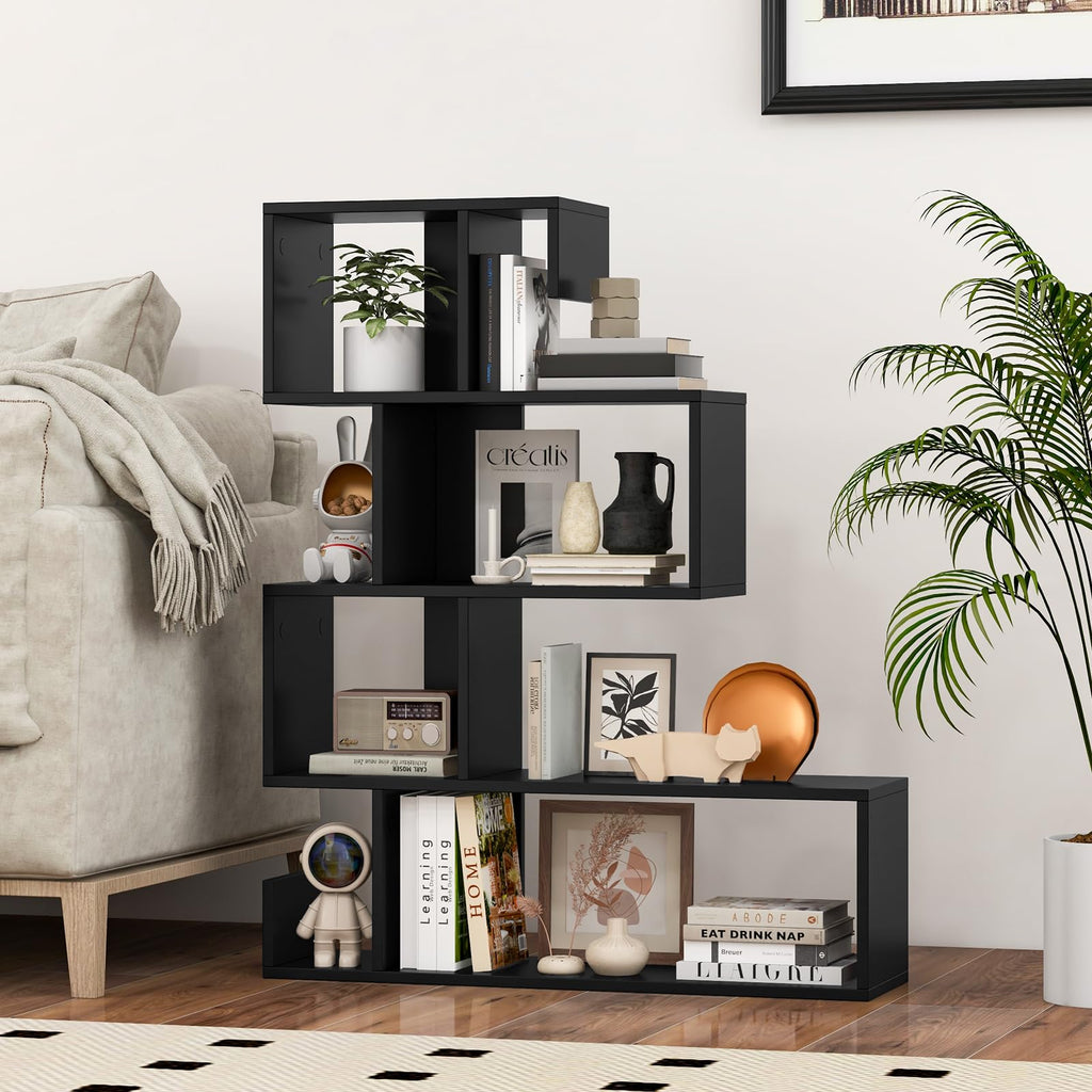 5-Tier Geometric Bookshelf E850