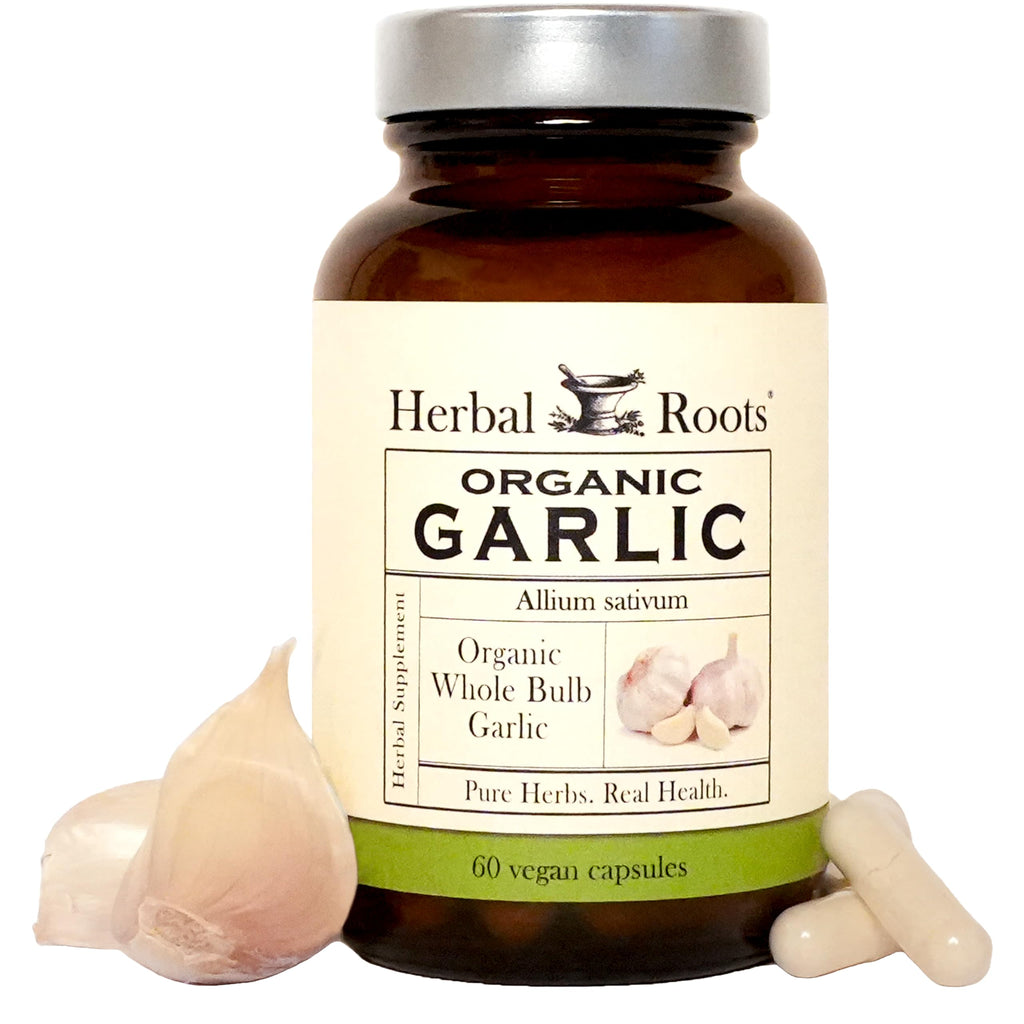 Organic Whole Bulb Garlic 60 Vegan Capsules U355