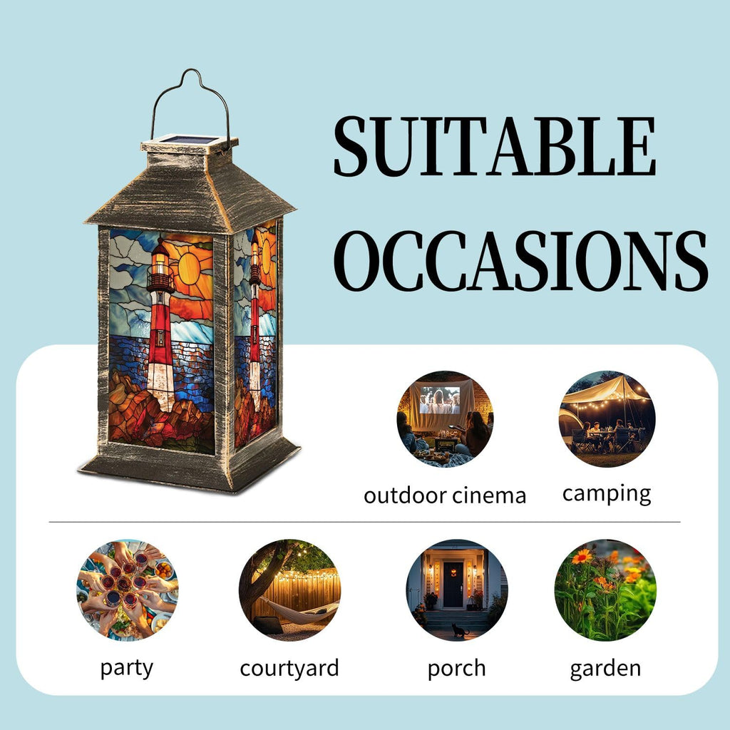 Solar Powered Waterproof Hanging Lantern S9414