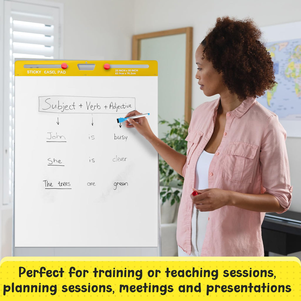 Thickened Sticky Easel Pad, 25 x 30 In, 20 Sheets/pad N7086