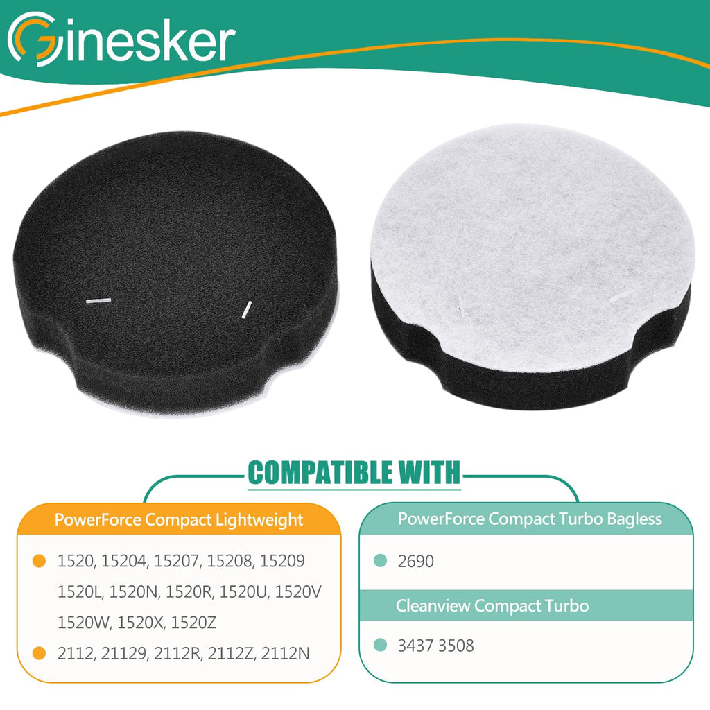 4 Pack Replacement Filters for Upright Vacuum Cleaner S6931