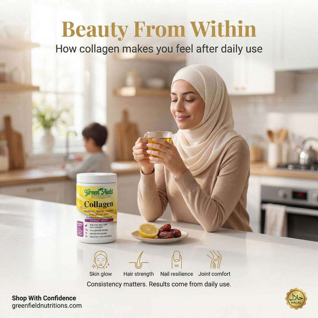 Halal Collagen Peptides Powder 9g Probiotic Biotin 277g R205423