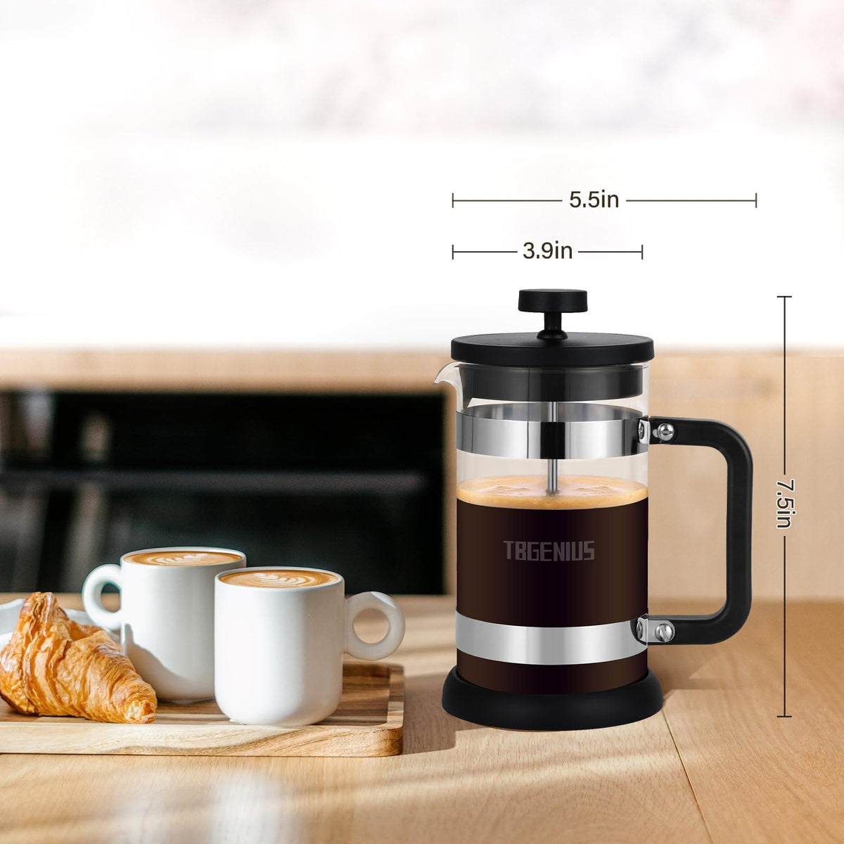 21 oz Borosilicate Glass French Press X728878