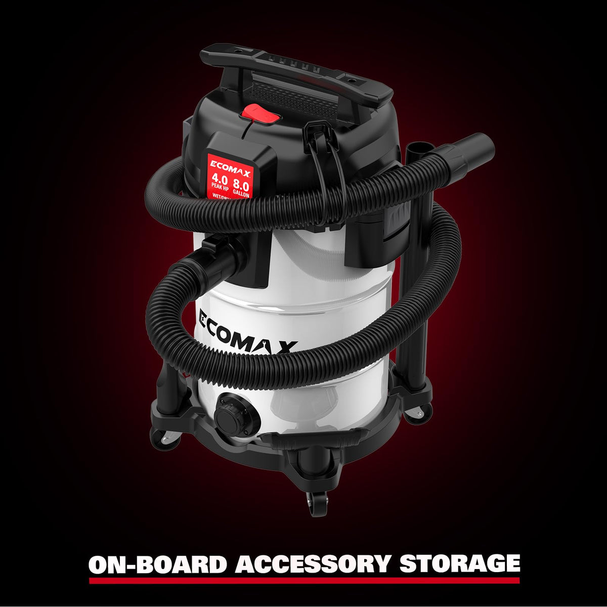 8 Gallon Stainless Steel Wet and Dry Shop Vacuum I167