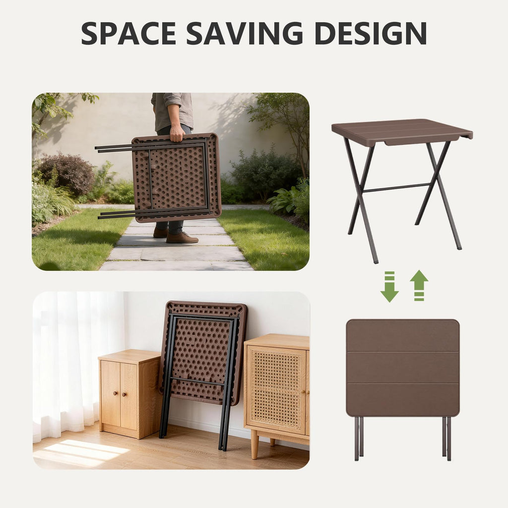 27 Inch Square Folding Table C622
