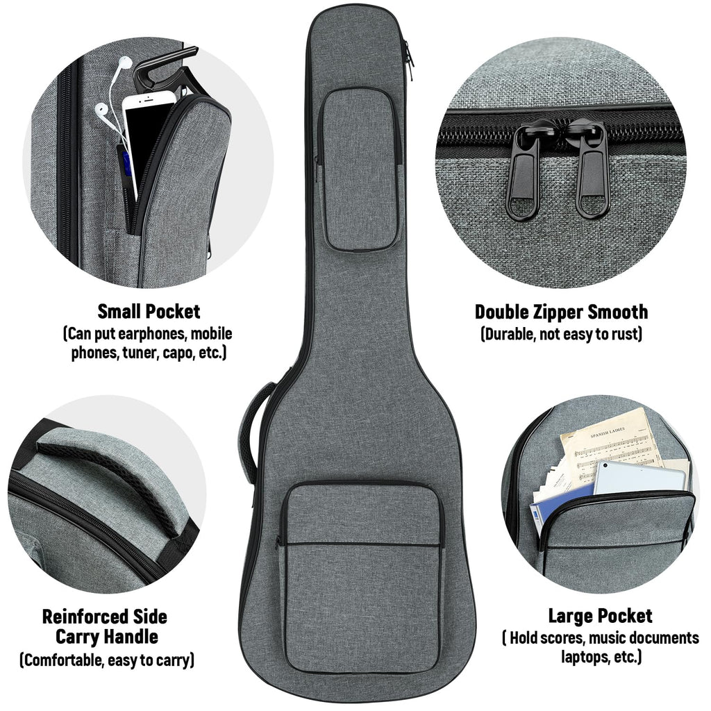 Padded Electric Guitar Gig Bag with Neck Strap W1222