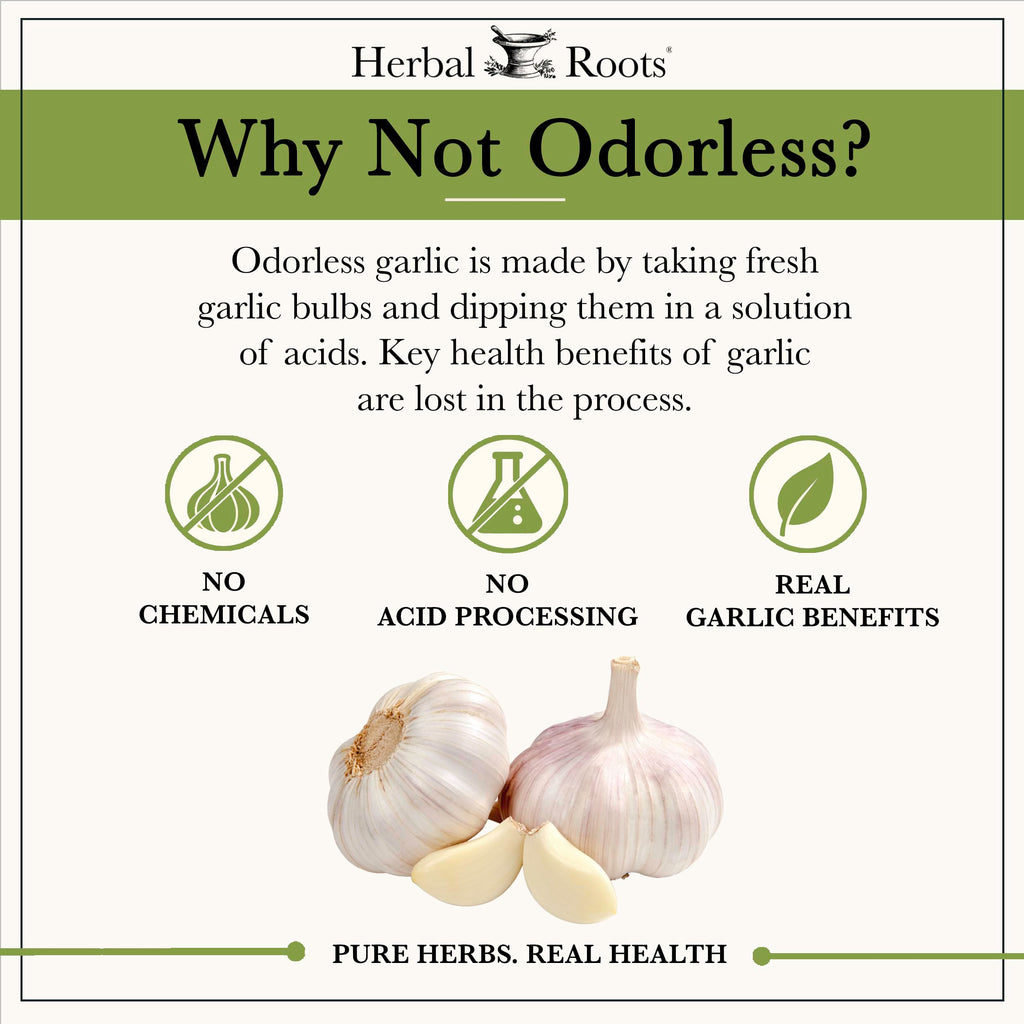 Organic Whole Bulb Garlic 60 Vegan Capsules U355