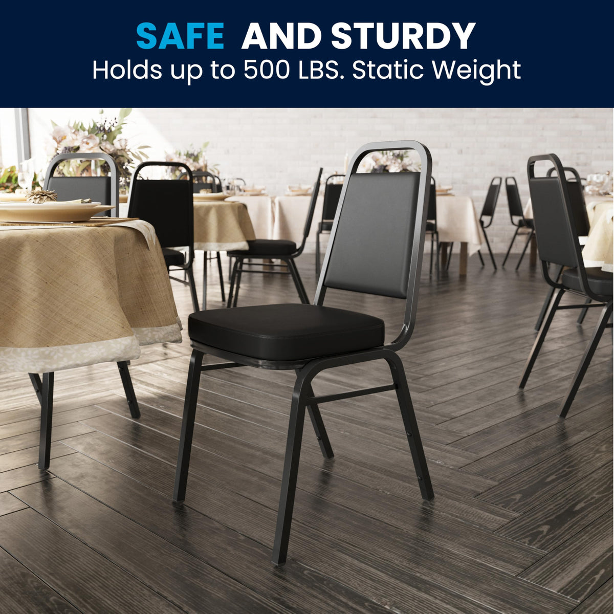 Black Stackable Banquet Chair M49446