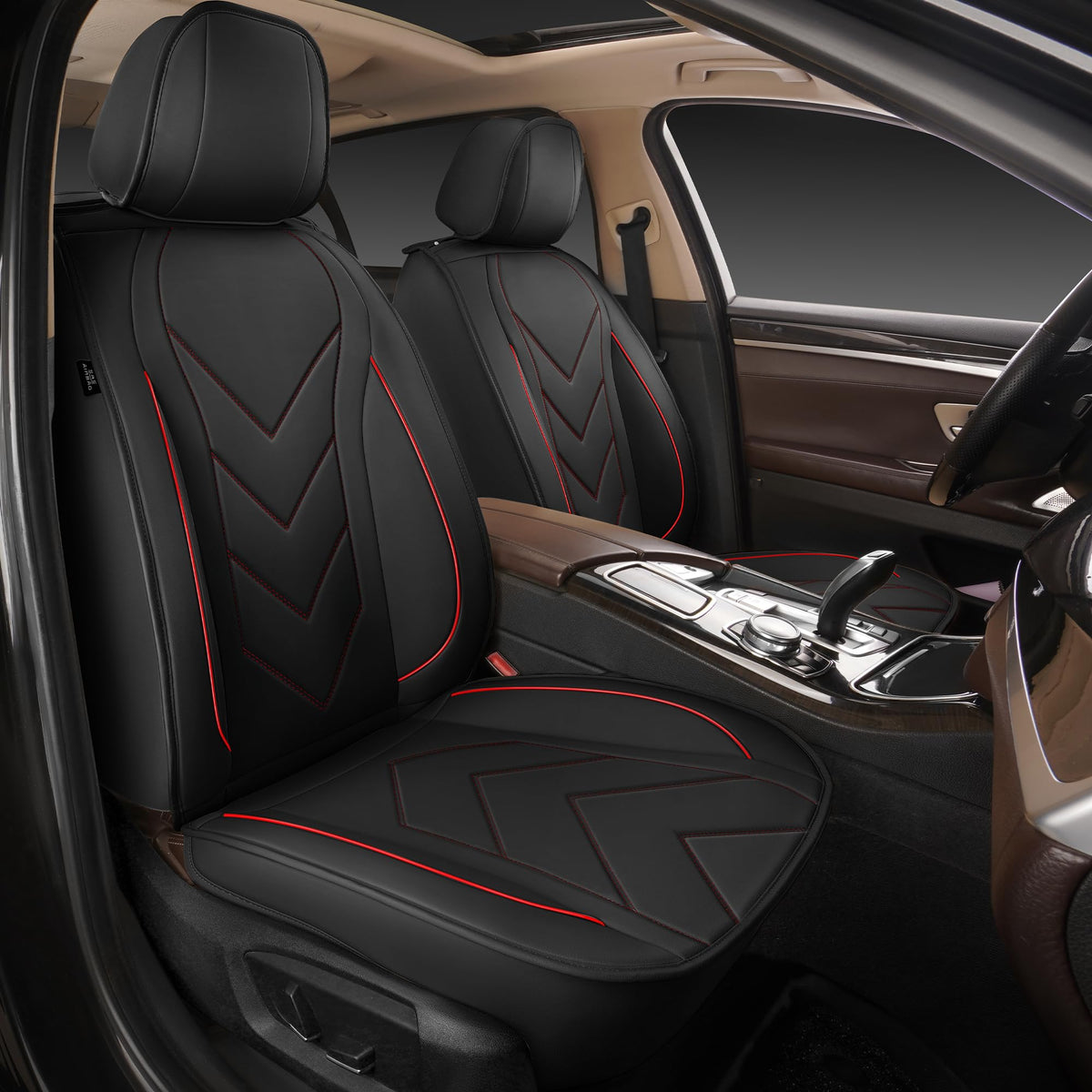 Waterproof Leather Full Set Car Seat Covers D74184