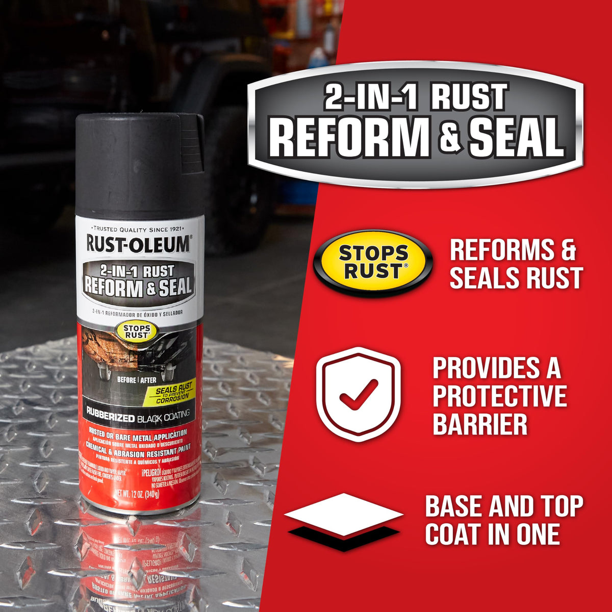Black Rust Reform & Seal Coating Spray H717