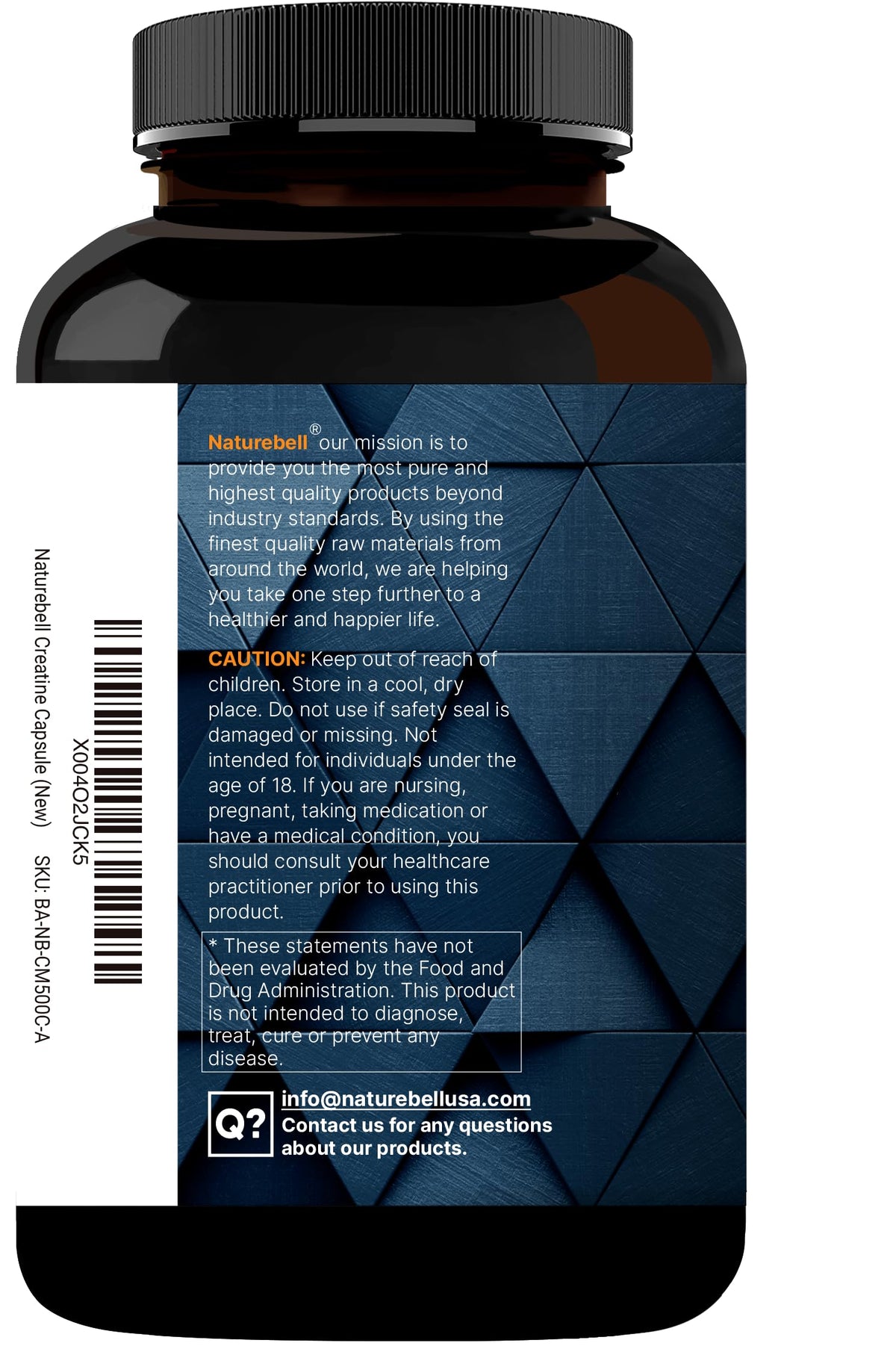 Micronized Unflavored Creatine Monohydrate Capsules 5,000mg 500 Count Z342339