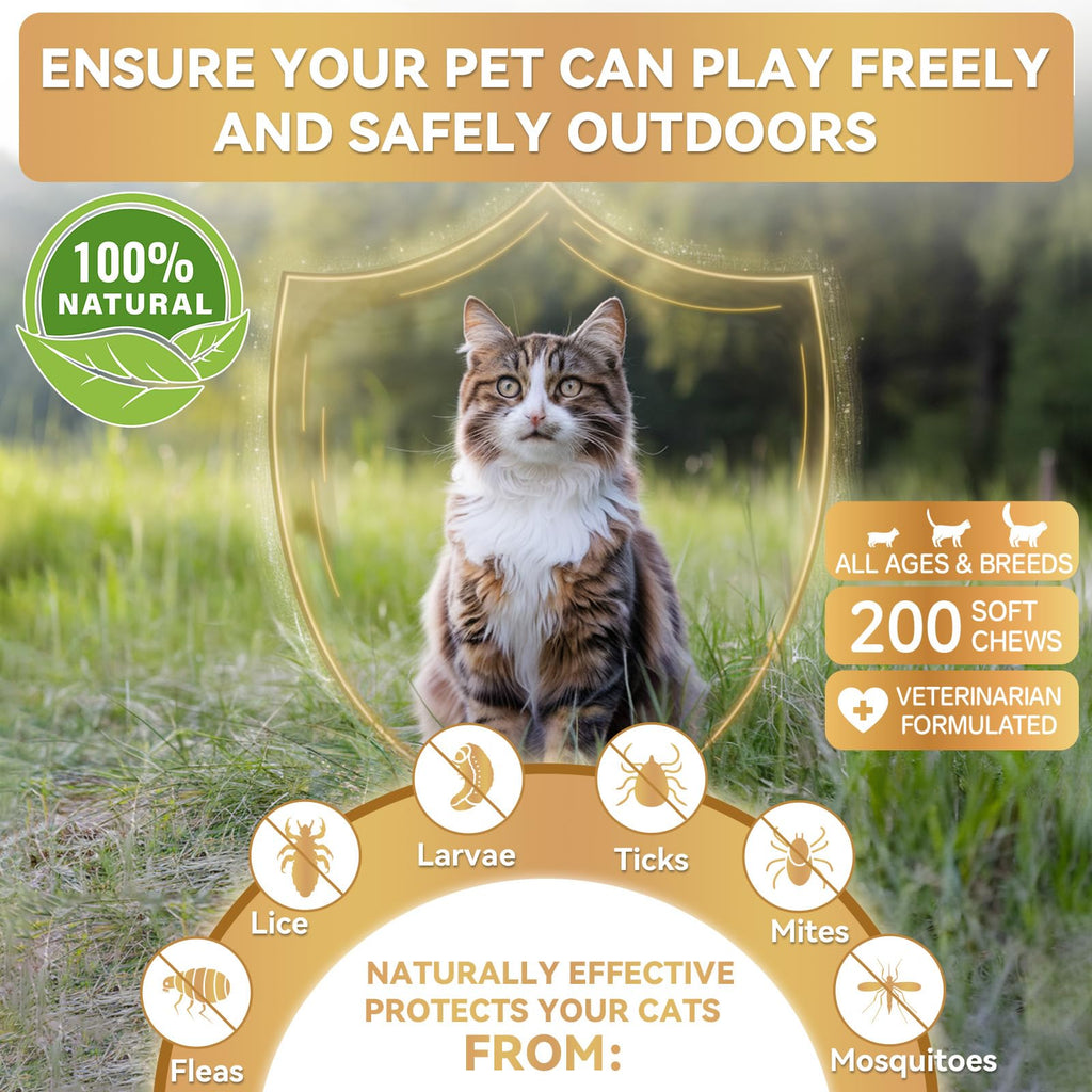 Flea and Tick Prevention Soft Chews for Dogs and Cats O2047