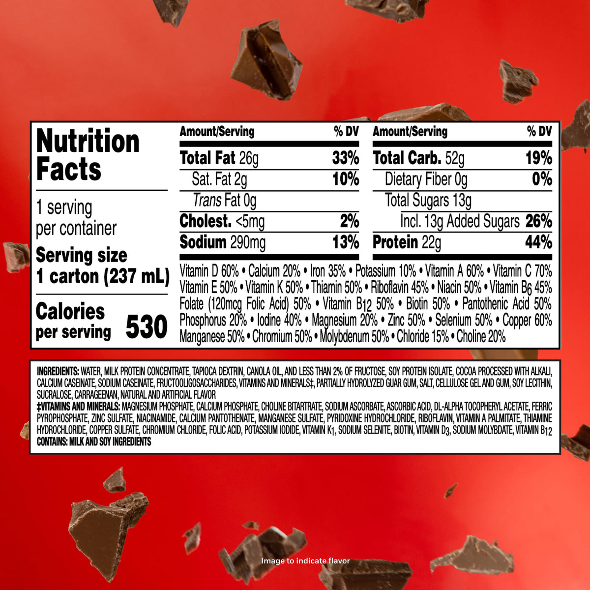 High Calorie Nutritional Drink, Chocolate, 8 Fl Oz, 24 pk C92946