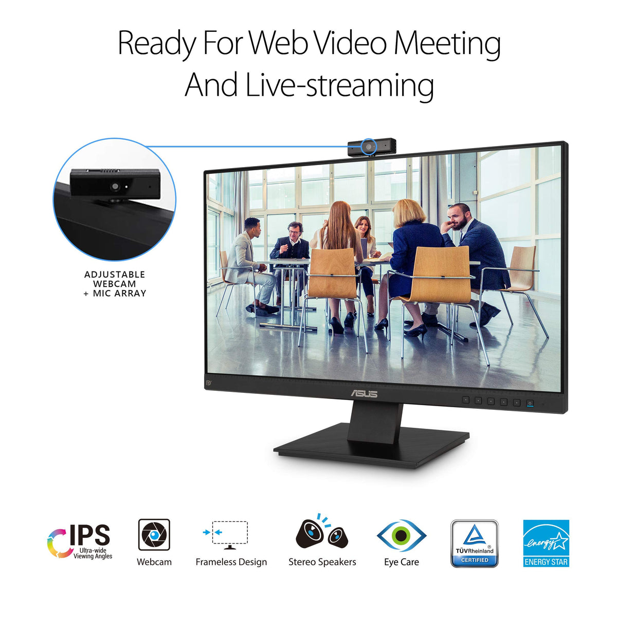 24 Inch 1080P Computer Monitor with Webcam L4223