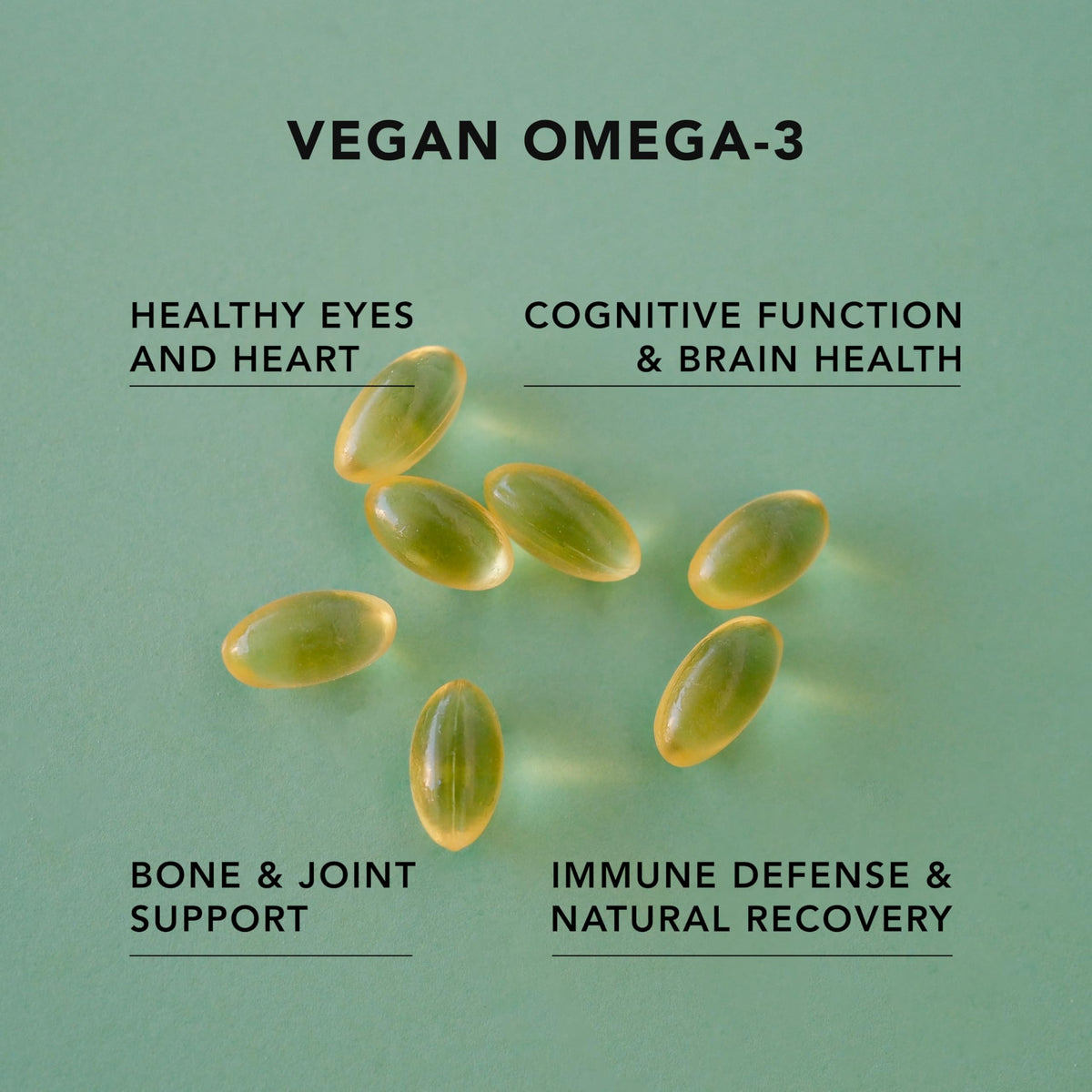 Vegan Omega-3 Algal Oil DHA EPA Softgels, 120ct Z944